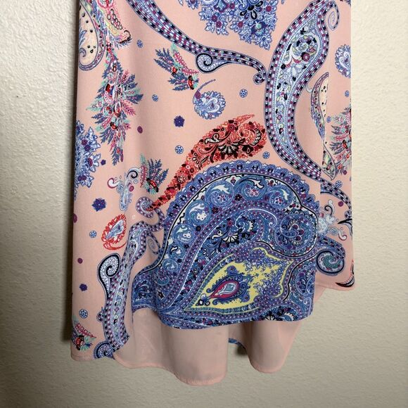 Express Tank Top Women's XS Barcelona Cami Sleeveless Printed Paisley Shirt - Picture 3 of 8